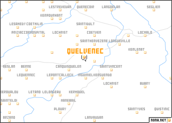 map of Quelvenec