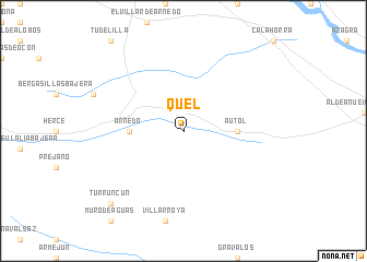 map of Quel