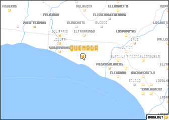 map of Quemada