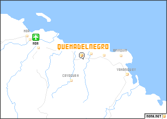 map of Quema del Negro