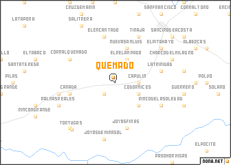 map of Quemado