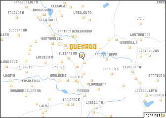 map of Quemado