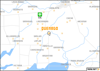 map of Quemado