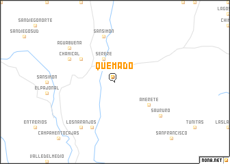 map of Quemado