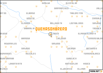 map of Quema Sombrero