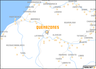 map of Quemazones