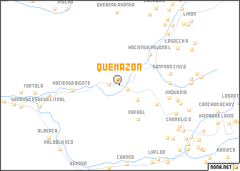 map of Quemazón