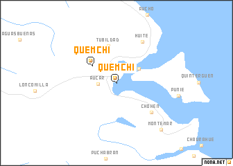 map of Quemchi
