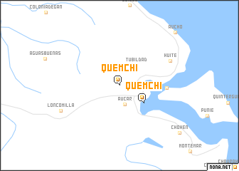 map of Quemchi