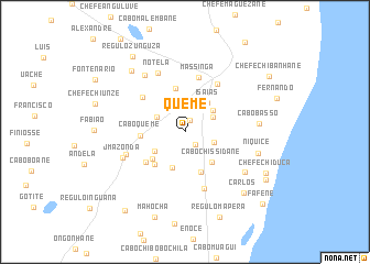 map of Queme