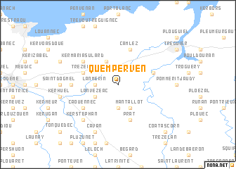 map of Quemperven