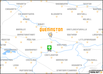 map of Quenington