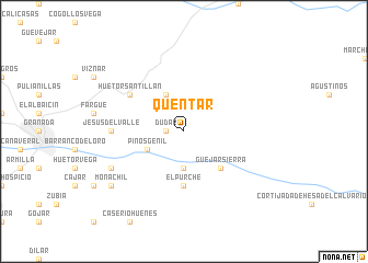 map of Quéntar