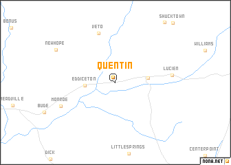 map of Quentin