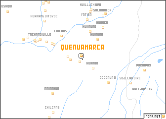 map of Queñuamarca