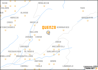 map of Quenza