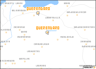 map of Queréndaro