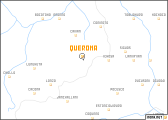 map of Queroma