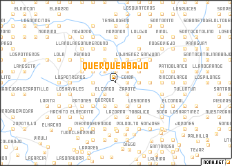 map of Querqué Abajo