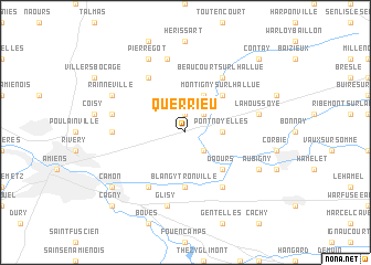 map of Querrieu