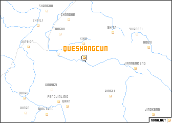 map of Queshangcun