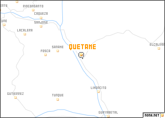map of Quetame