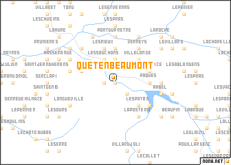 map of Quet-en-Beaumont