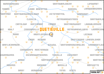 map of Quétiéville