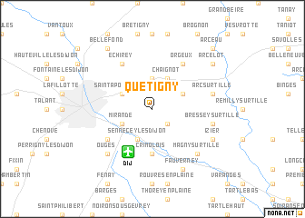 map of Quétigny