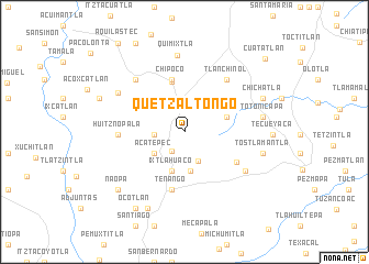 map of Quetzaltongo