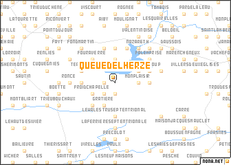 map of Queue de lʼHerzé