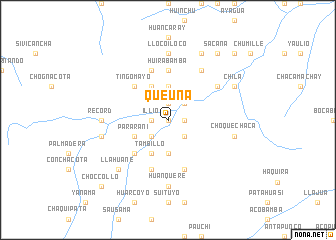 map of Queuña