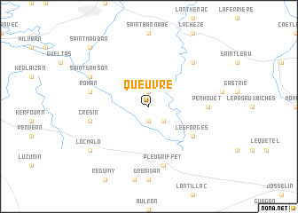 map of Queuvré