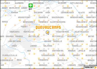 map of Quevaucamps