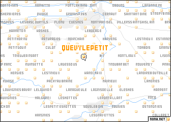 map of Quévy-le-Petit