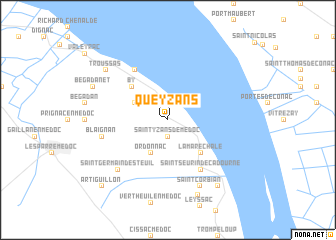 map of Queyzans