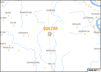 map of Quezon