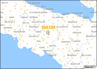 map of Quezon