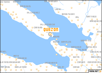 map of Quezon