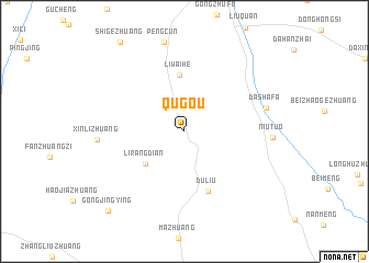 map of Qugou