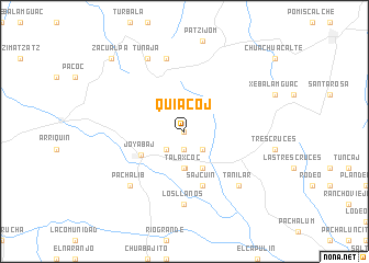 map of Quiacoj