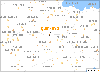 map of Quiahuyo