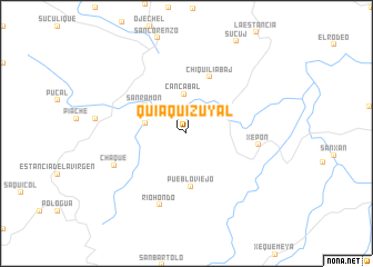 map of Quiaquizúyal