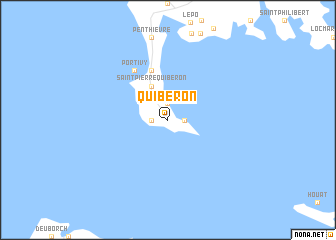map of Quiberon