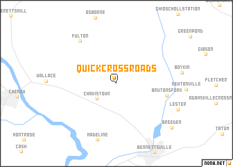 map of Quick Crossroads