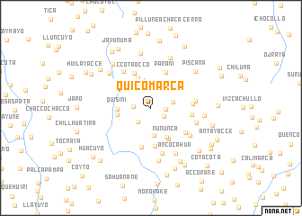 map of Quicomarca