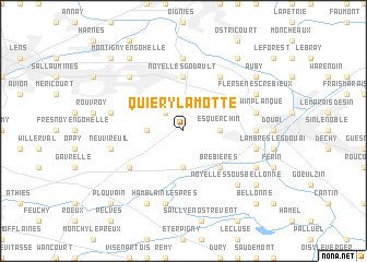 map of Quiéry-la-Motte