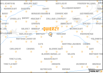 map of Quierzy