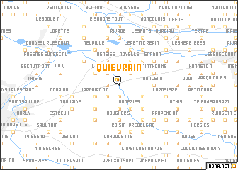 map of Quiévrain