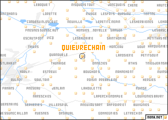 map of Quiévrechain